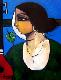 Abrar Ahmed, 12 x 16 Inch, Oil on Canvas, Figurative Painting, AC-AA-580